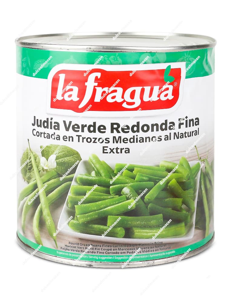 Fragua judía verde redonda fina lata de 2.5 kg conserva vegetal en Dulcealmacen
