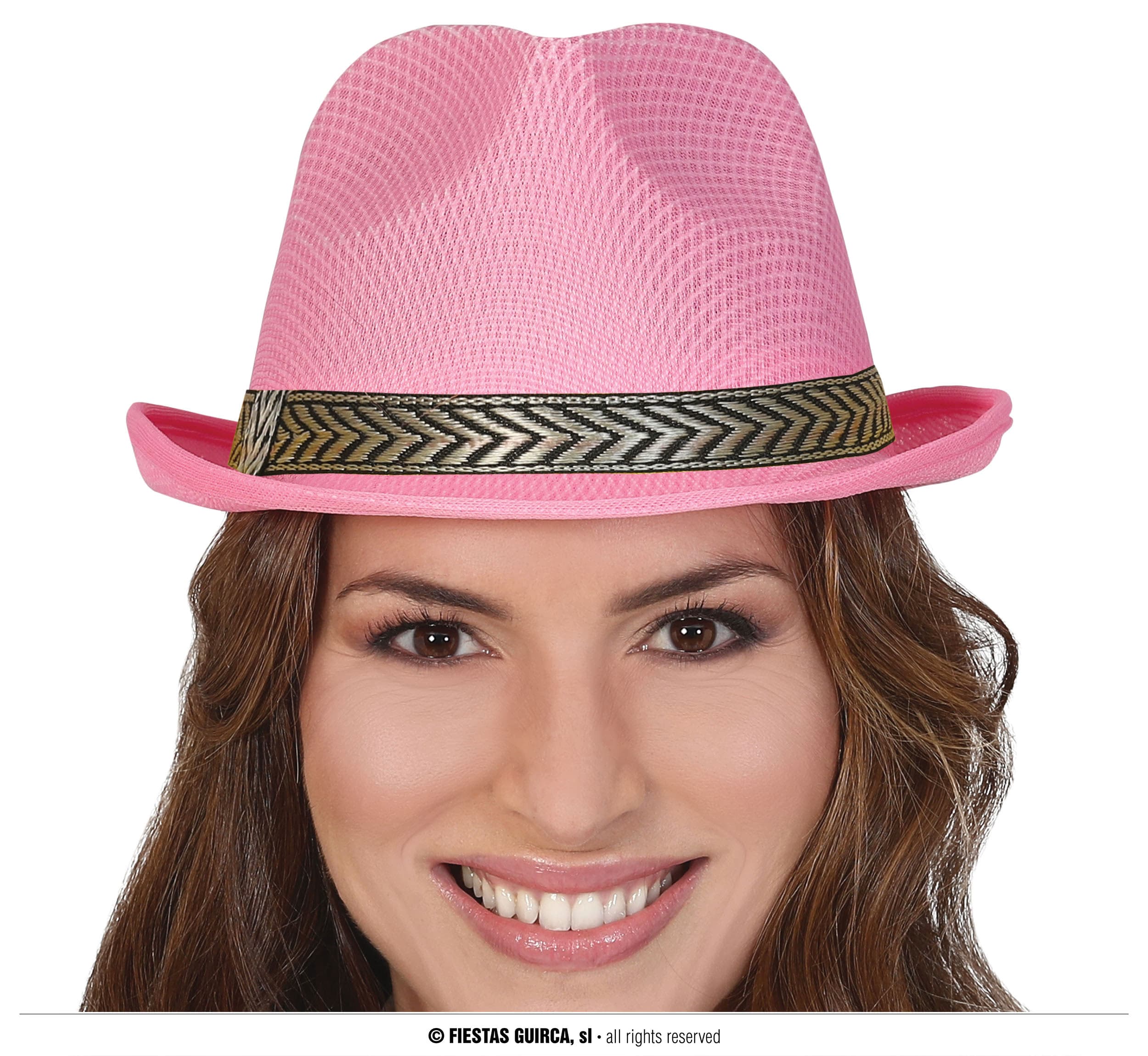 GU gorro gangster rosa