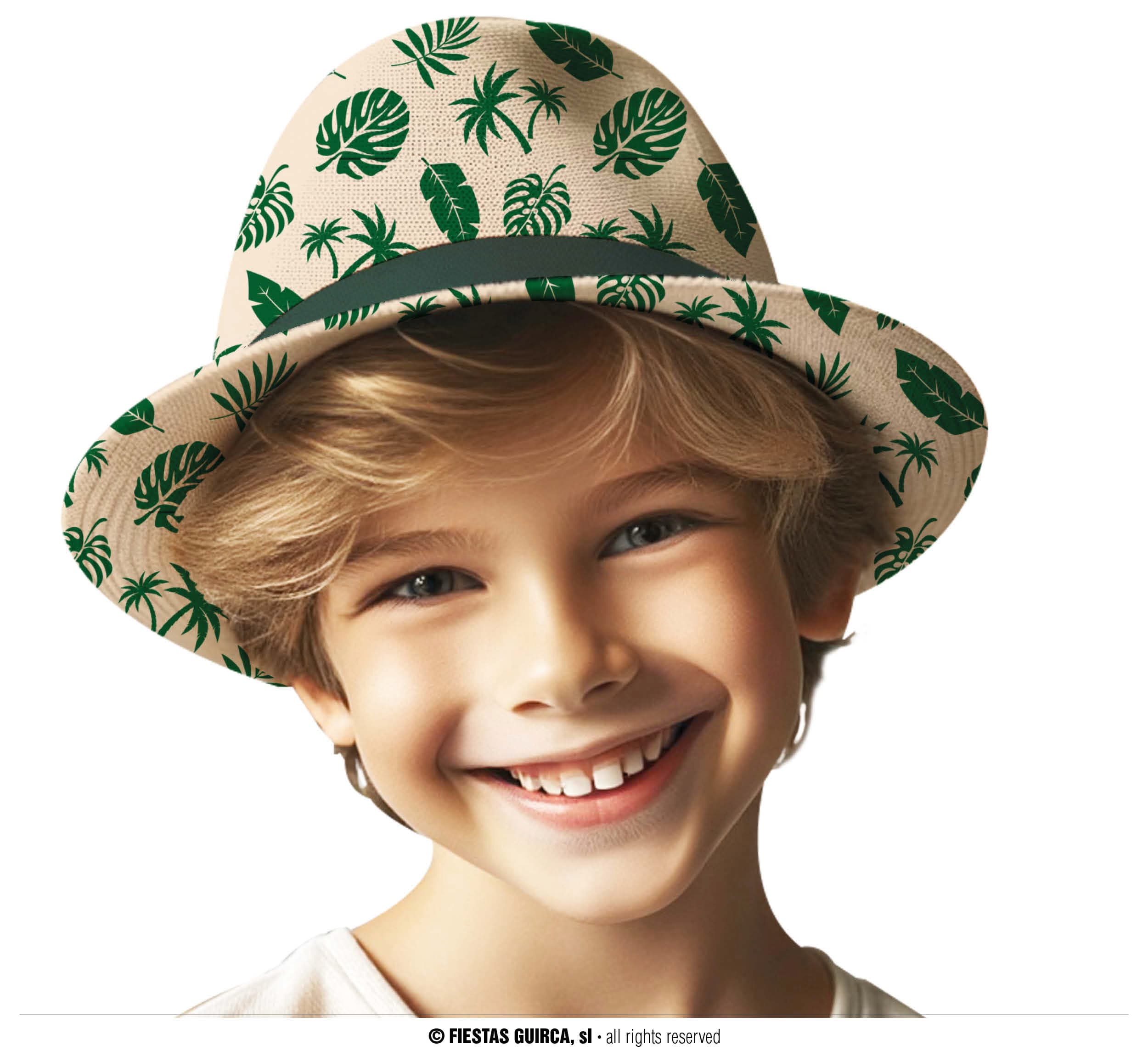 GU gorro verano hojas, infantil