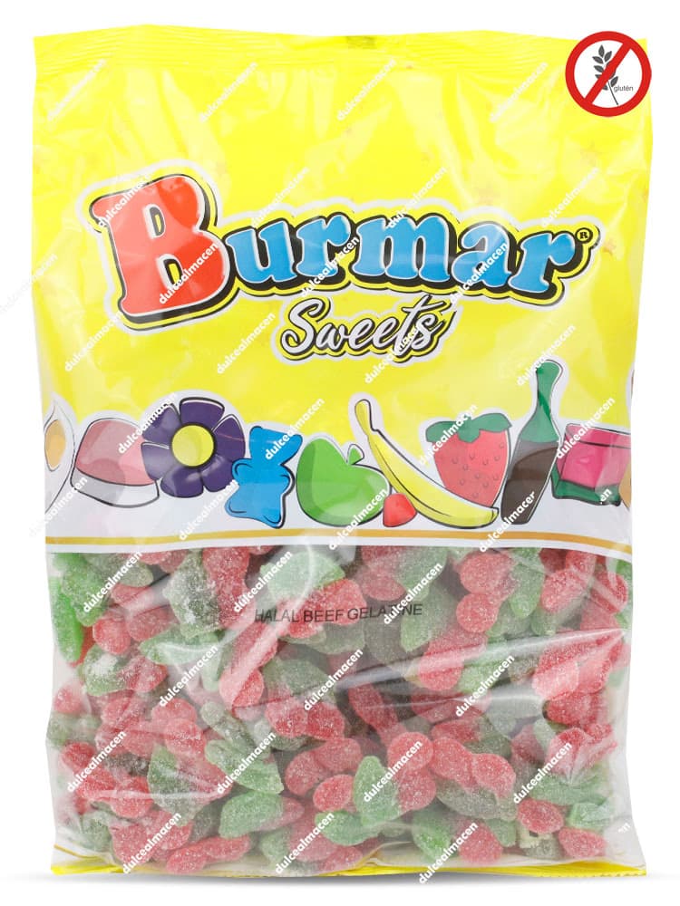 Burmar 250 cerezas azúcar bolsa de gominolas de cereza en Dulcealmacen