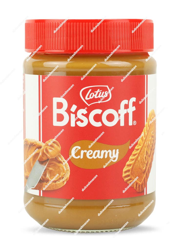 Lotus Biscoff Creamy 400 gr tarro de crema de galleta caramelizada en Dulcealmacen