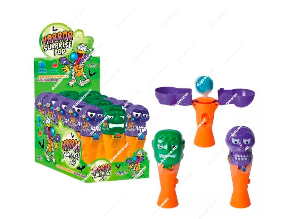 Funny Candy Horror Surprise Pop 15 uds caja de caramelos con juguete en Dulcealmacen