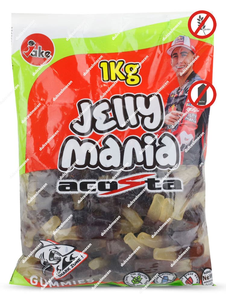 Jake Botellas Cola Brillo bolsa de 1kg gominolas en Dulcealmacen