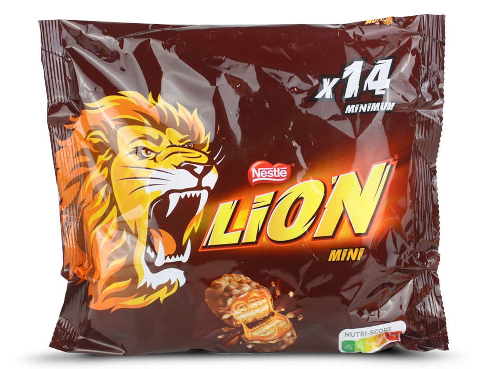 Chocolatinas Nestlé Lion Mini bolsa 14 unidades en Dulcealmacen