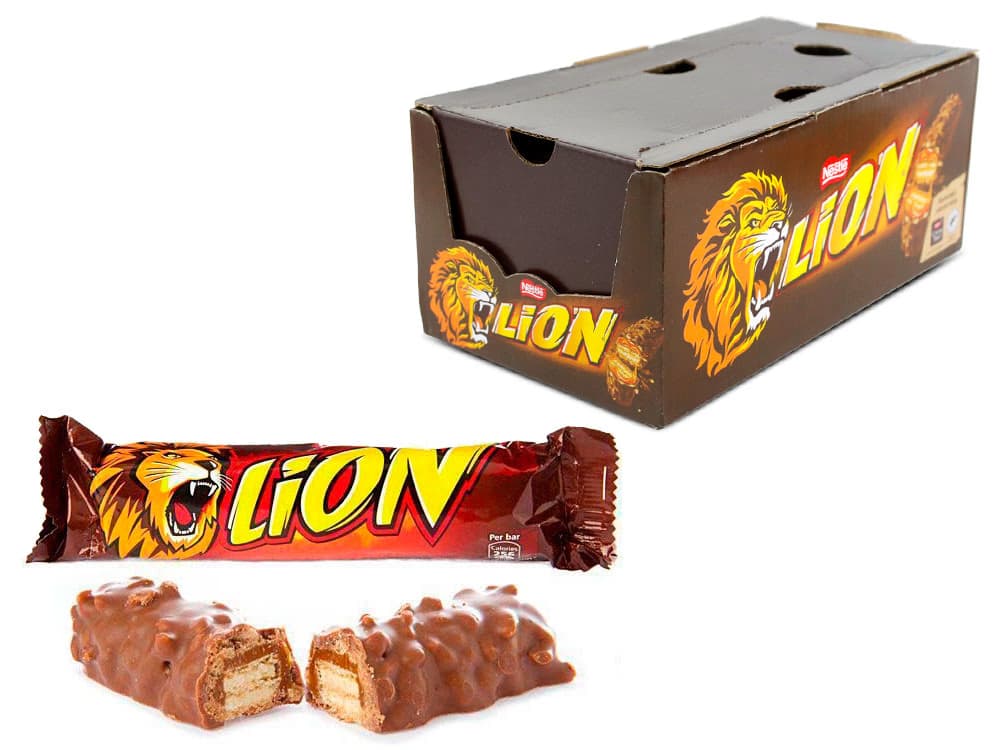 Caja de Nestle Lion Chocolatina 24 uds en Dulcealmacen