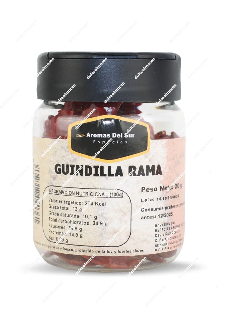 Tarro de Aromas Guindilla Rama 20gr en Dulcealmacen