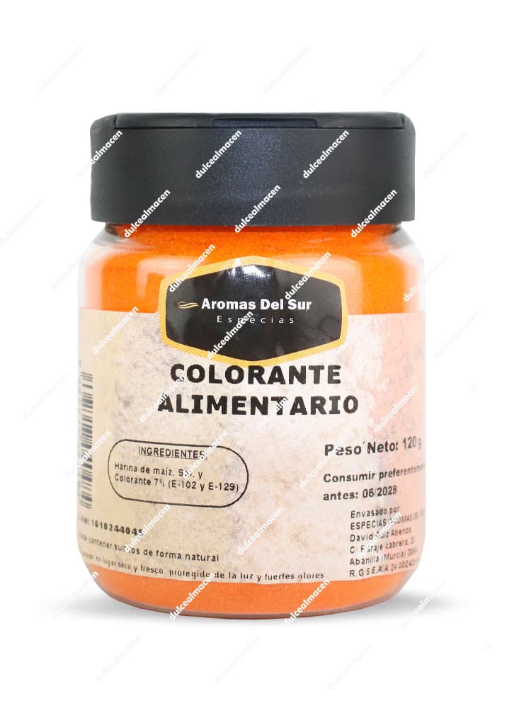 Tarro de Aromas Colorante Premium 120gr en Dulcealmacen