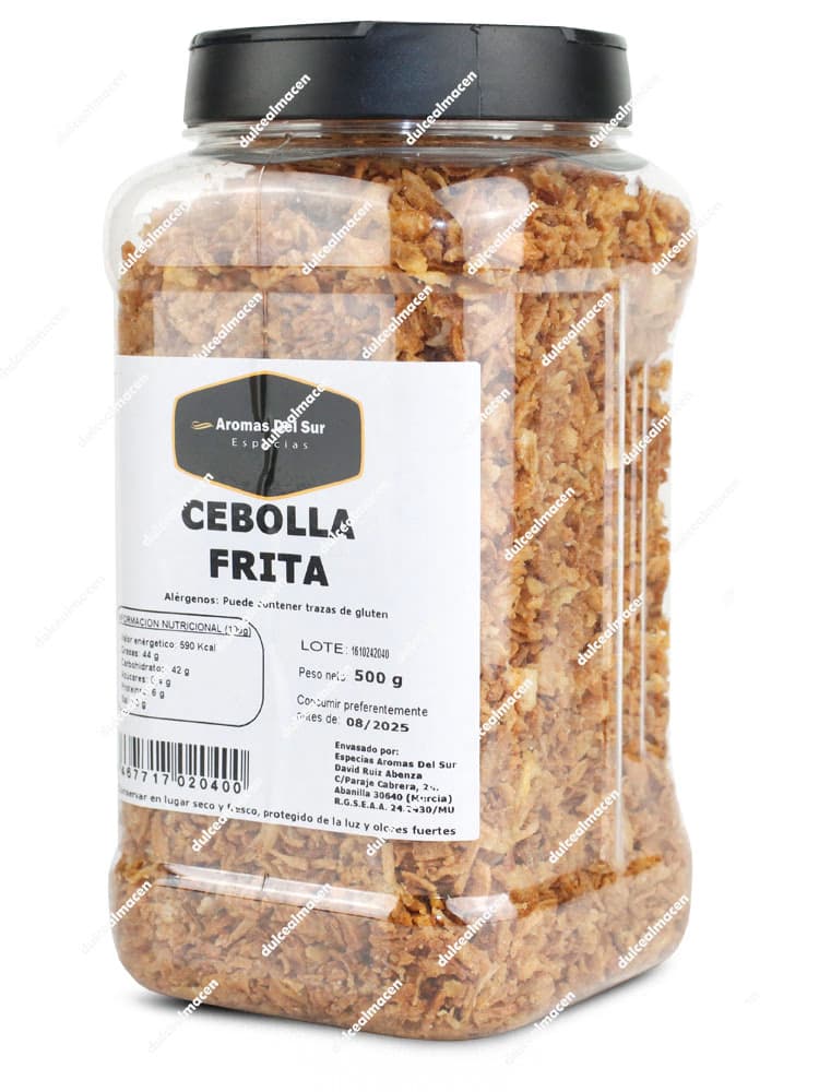 Bote de Aromas Cebolla Frita 500 gr en Dulcealmacen