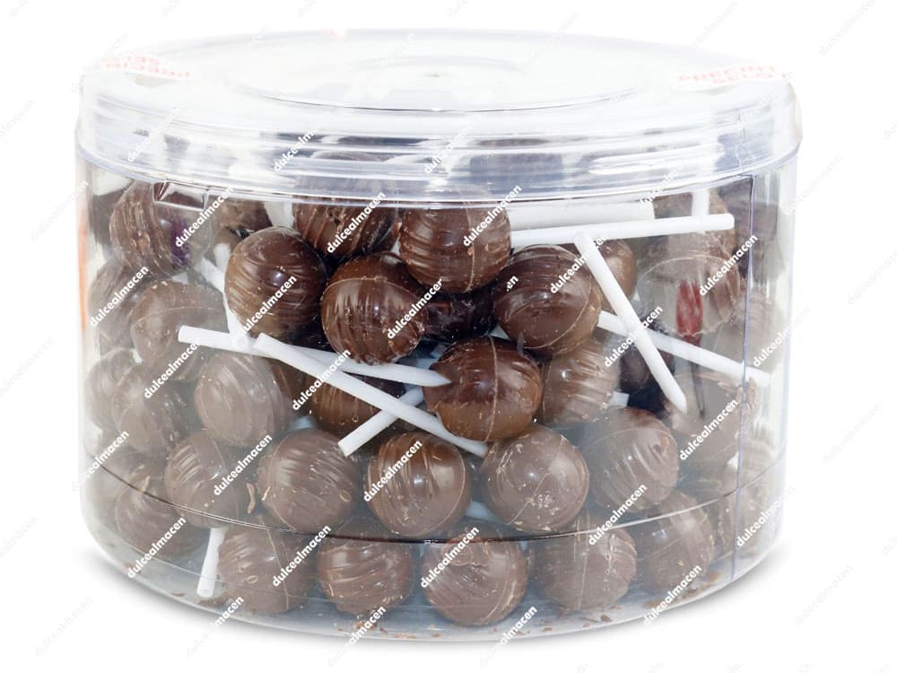 Tarro de Rondos Chupa Chocolate 140 uds en Dulcealmacen