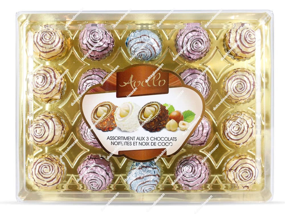 Caja de Avello Cofre Bombones Chocolate Surtidos 20 uds en Dulcealmacen