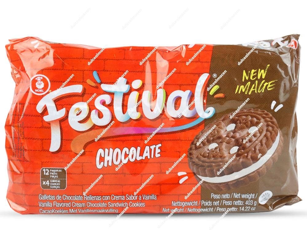 Festival galletas chocolate 12 uds(C-12)