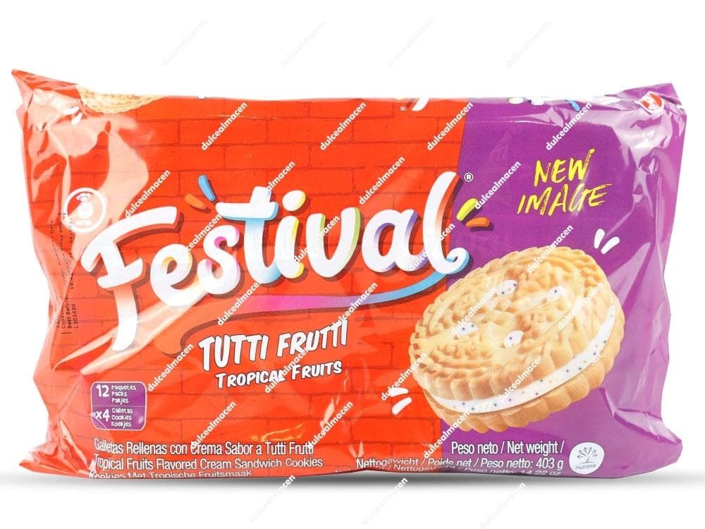 Festival galletas tutti fruti 12 uds (C-12)