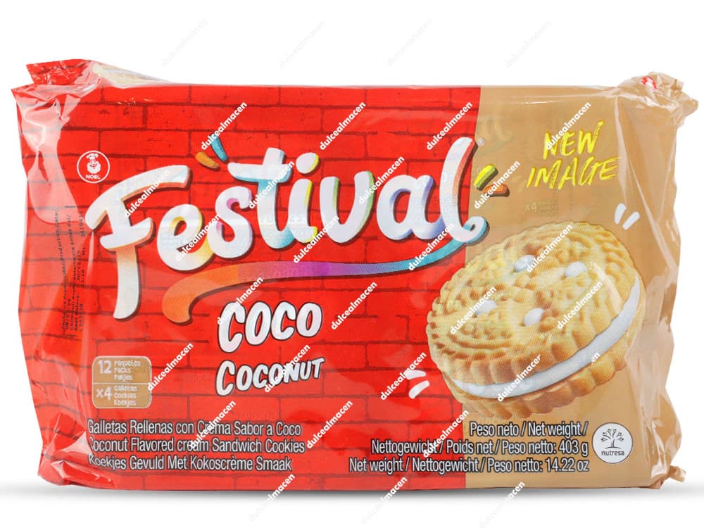 Festival Galletas Coco 12 uds: Crujientes Galletas de Coco Natural
