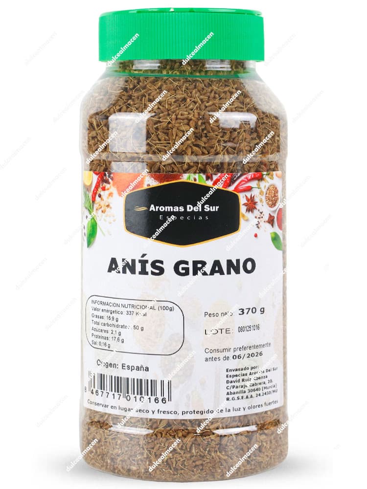 Tarro de Aromas del Sur Anís Grano 370g Dulcealmacen
