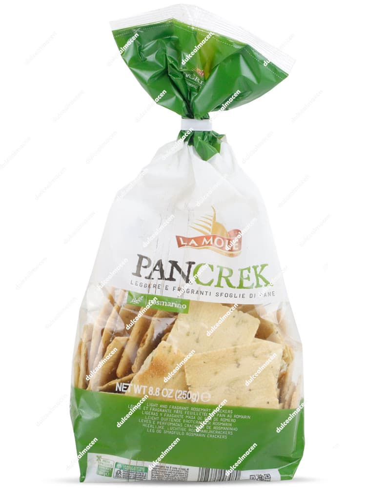 Bolsa de pan tostado La Mole Pancrek Romero 250g Dulcealmacen