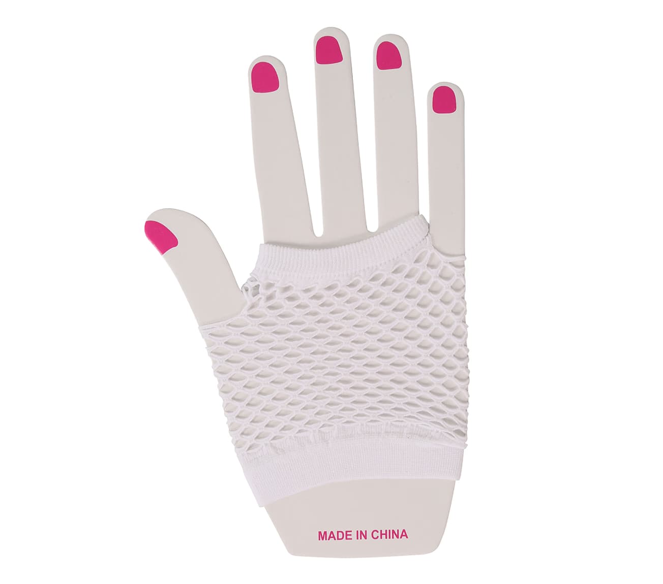GU guantes malla blancos