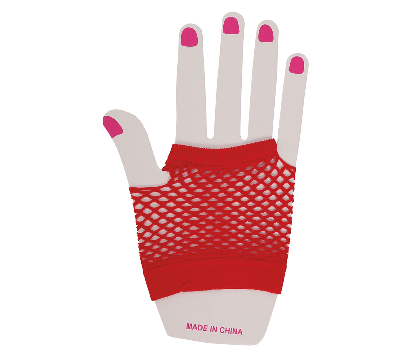 GU guantes malla rojos