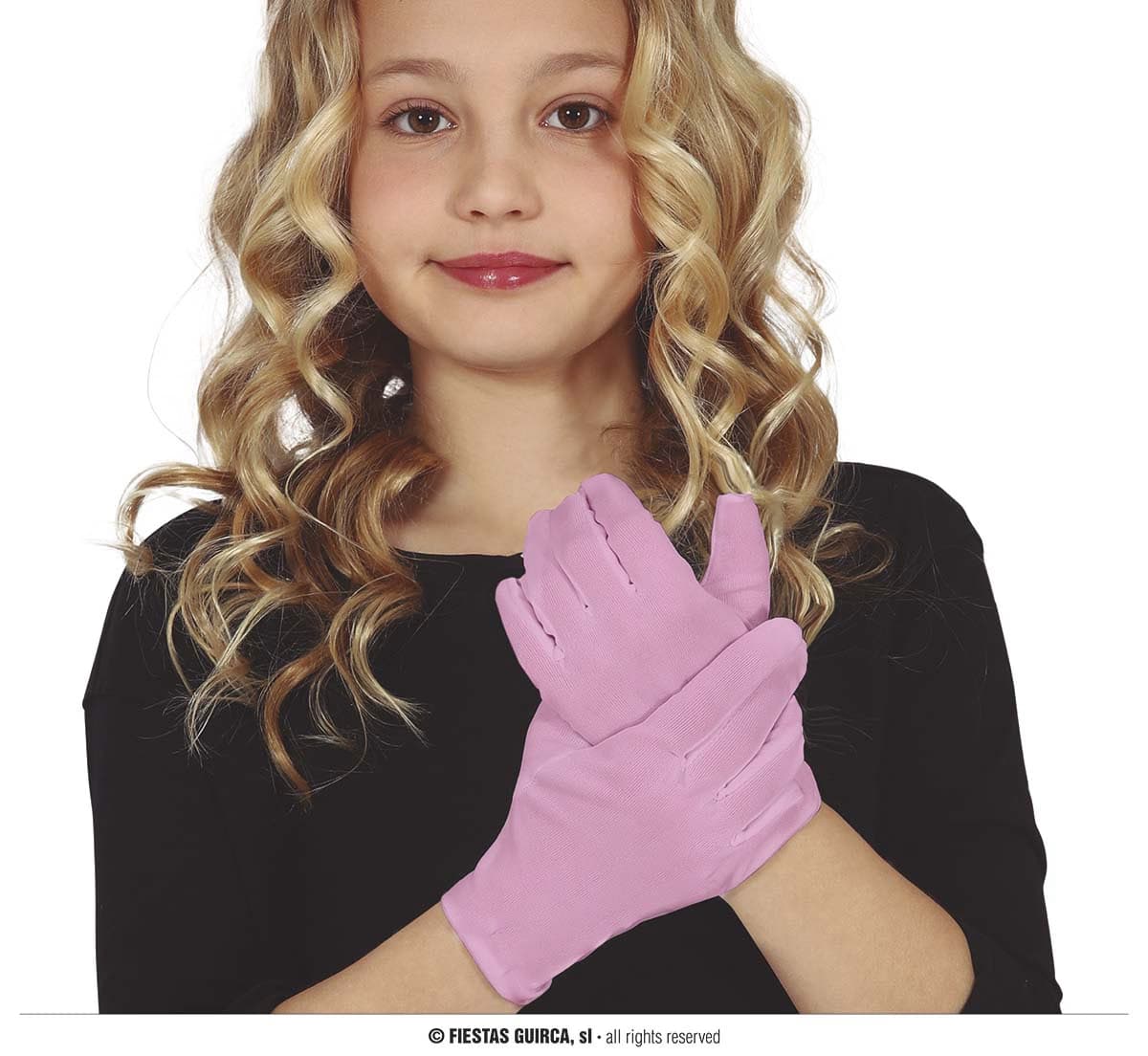 GU guantes rosa infantiles 17 cm
