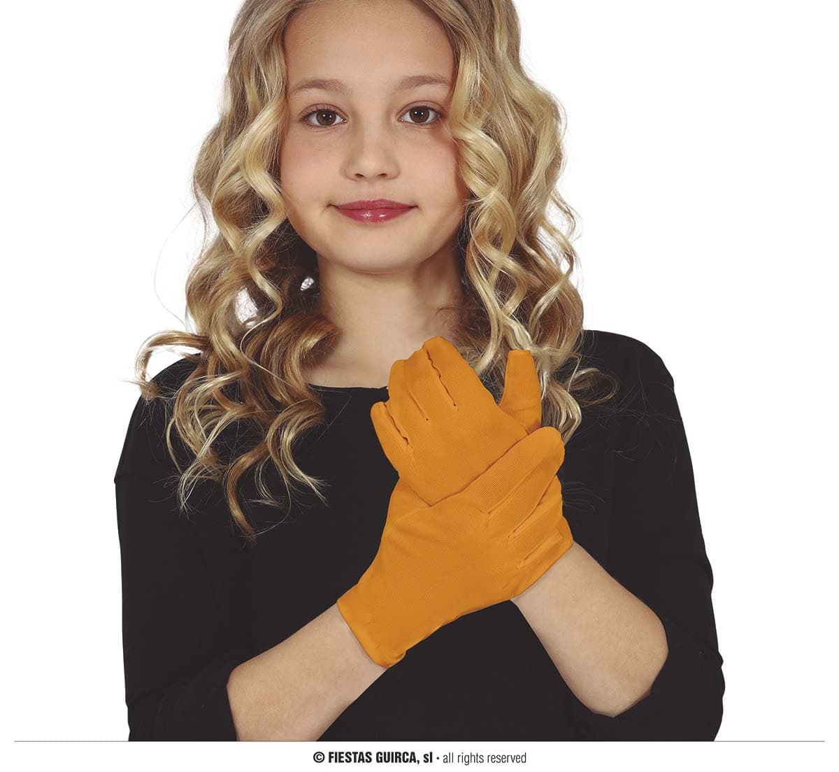 GU guantes naranja infantiles 17 cm