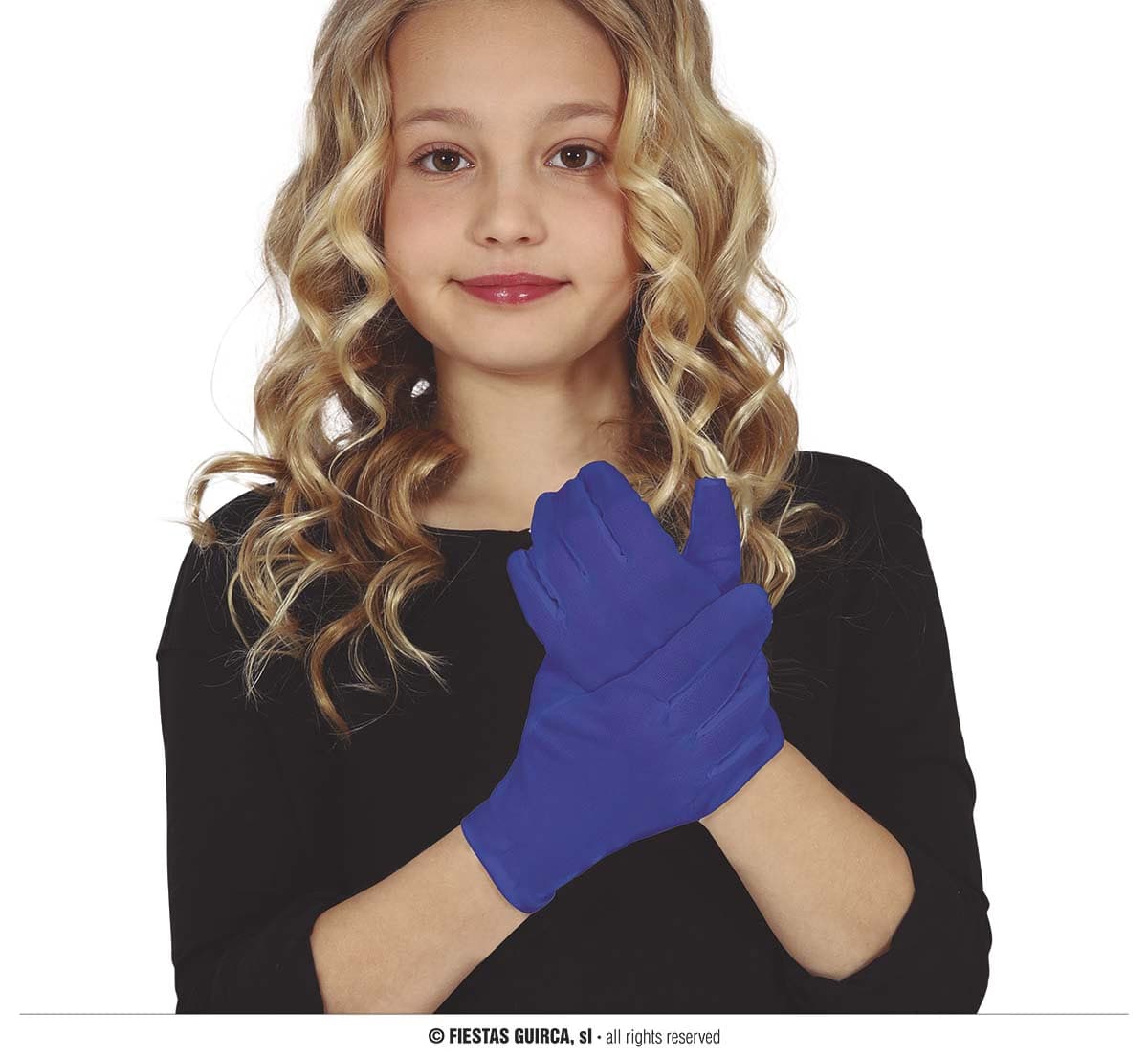 GU guantes azul infantiles 17 cm