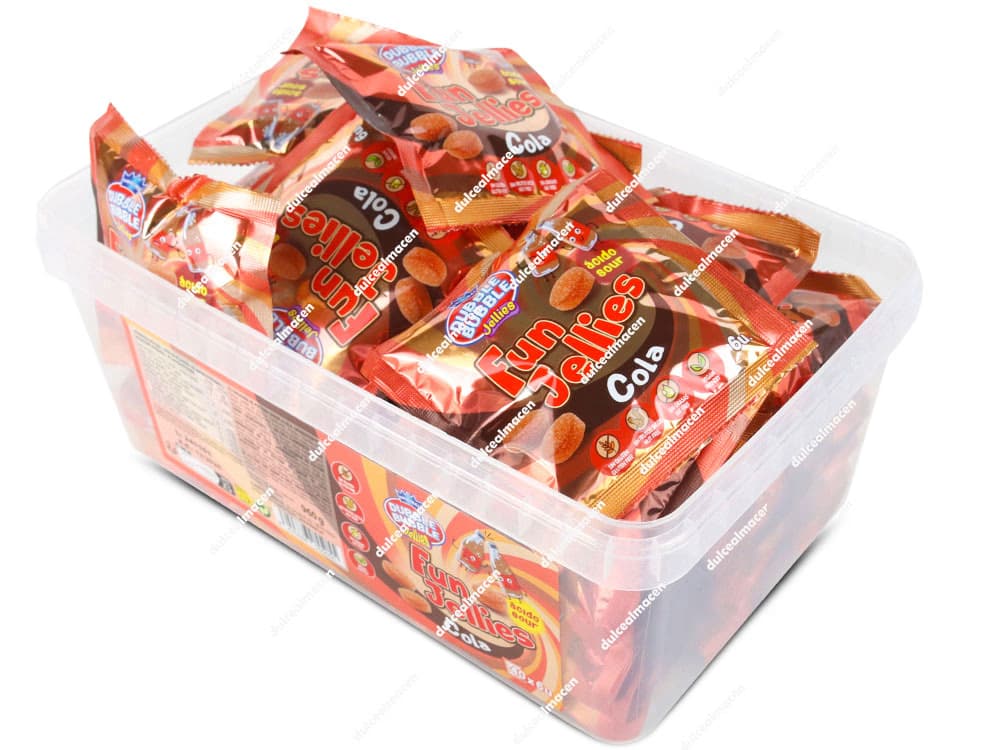 Dubble bubble fun jellies cola 40 uds