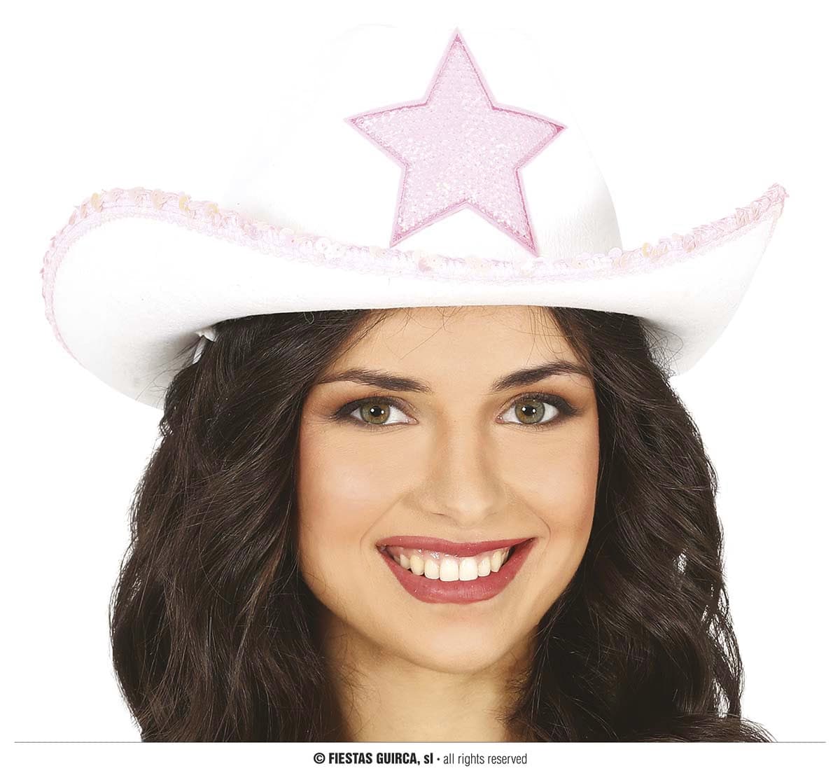 GU sombrero vaquero blanco con estrella