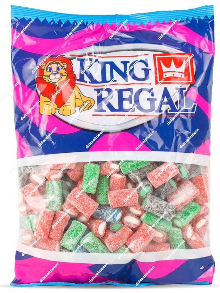 King Regal Tacos Regaliz Rellenos Pica Colores 1kg