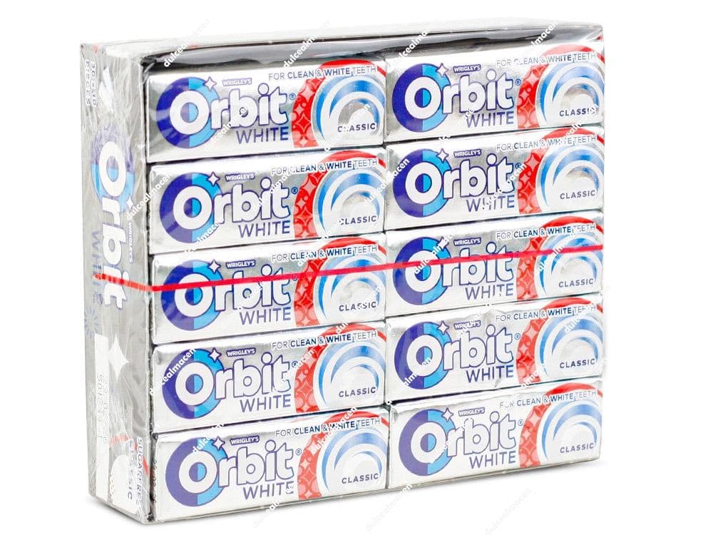 Orbit white classic 30 uds