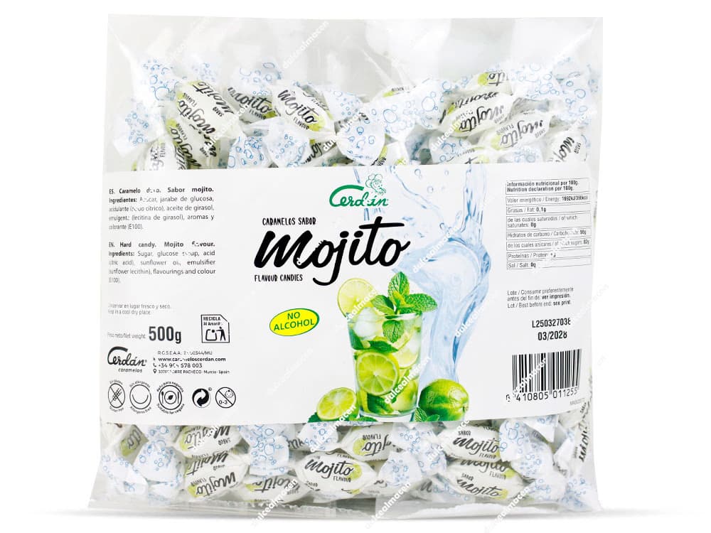 Cerdán Caramelos Sabor Mojito 500 gr