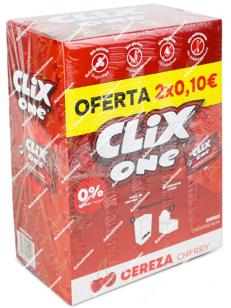 Clix Dulces Sabor Cereza Paquete 150 unidades