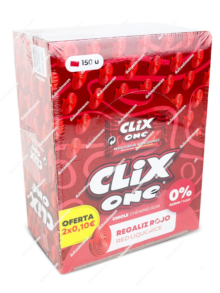 Clix Regaliz Rojo: 150 Unidades Delicioso