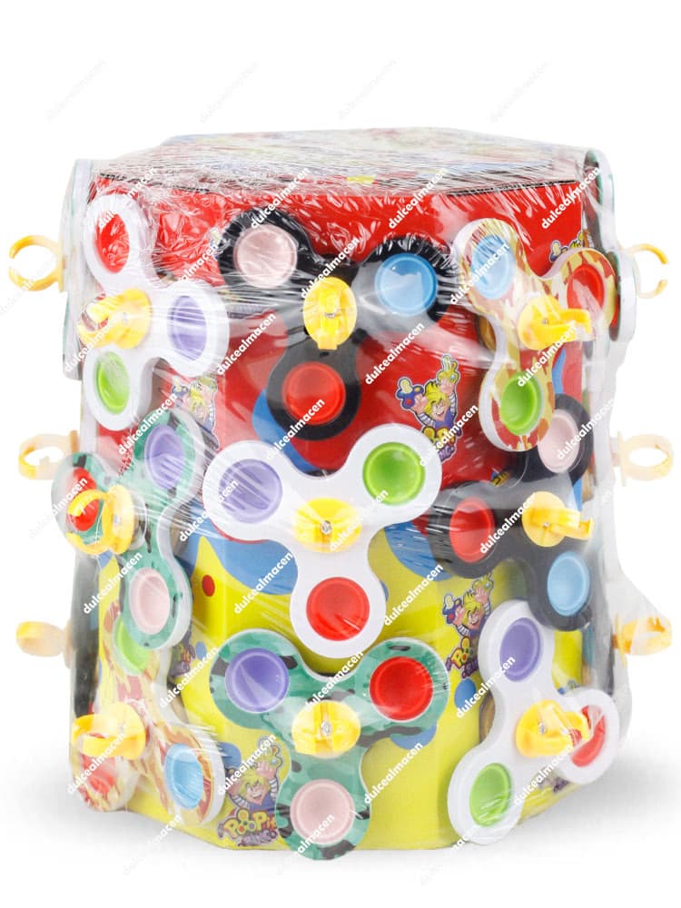 Caramelo Zuper Kidz Pop It Spinner 24 unidades
