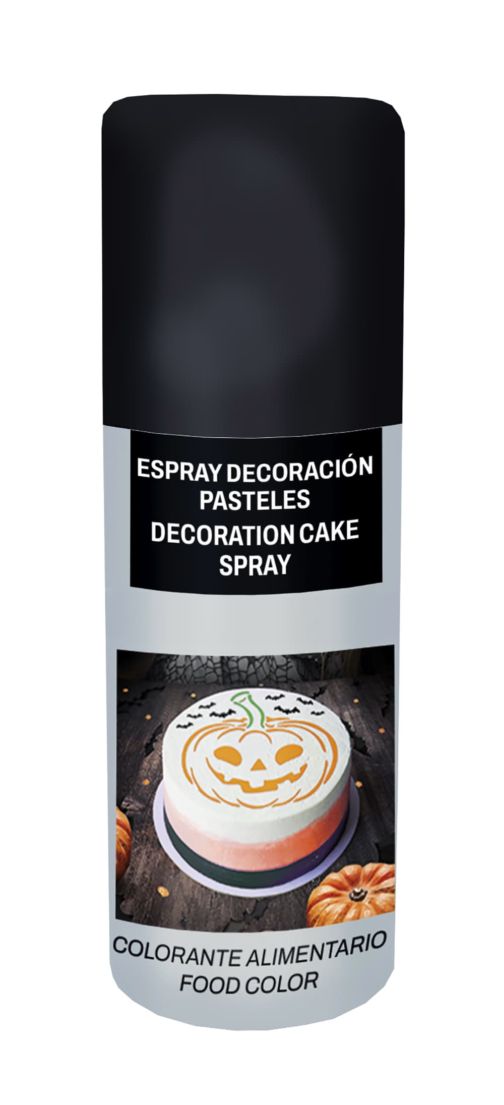 GU espray decoracion pasteles, negro, 100 ml