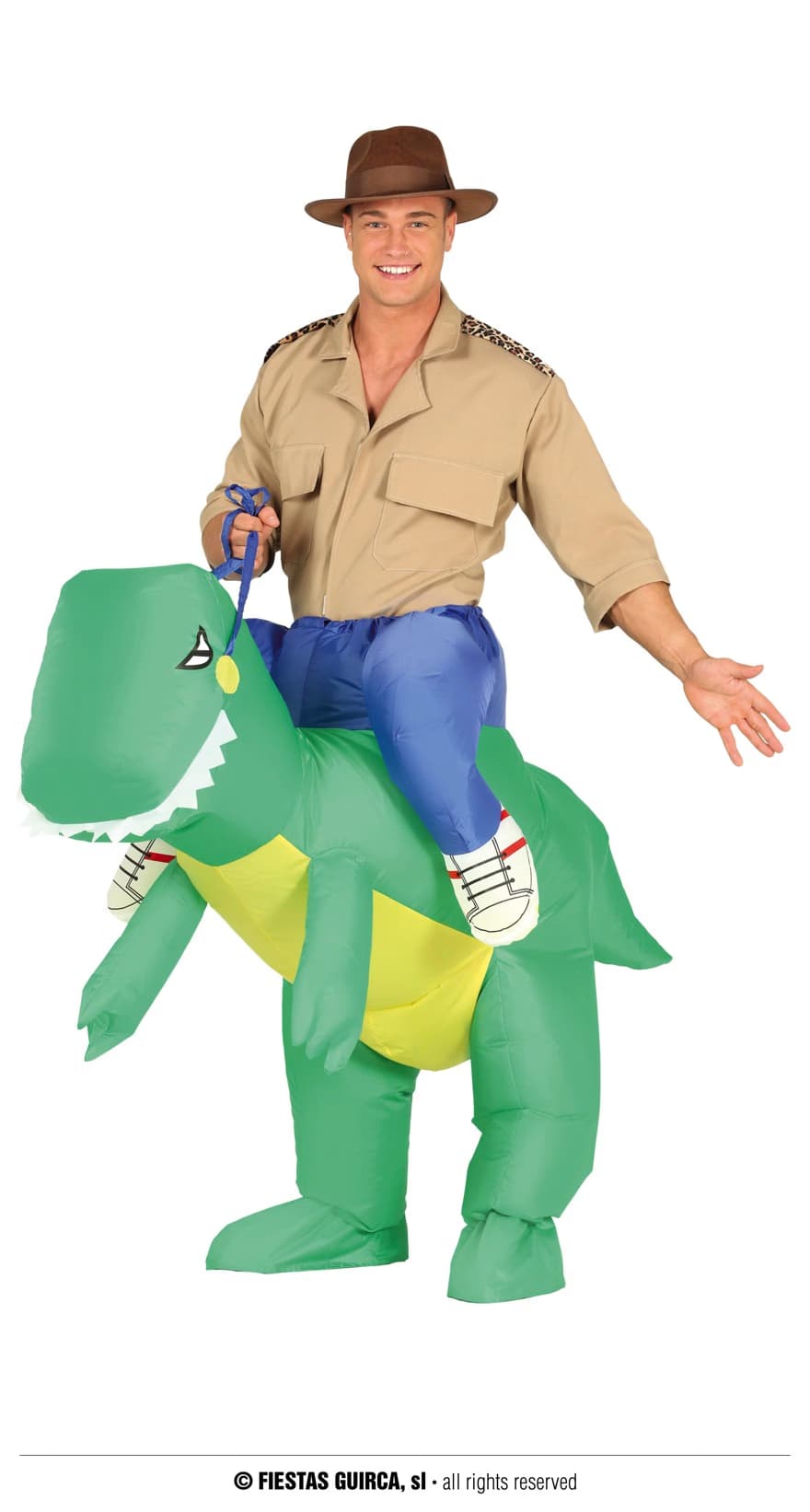 GU dinosaurio hinchable, adulto, 52   54 (l)