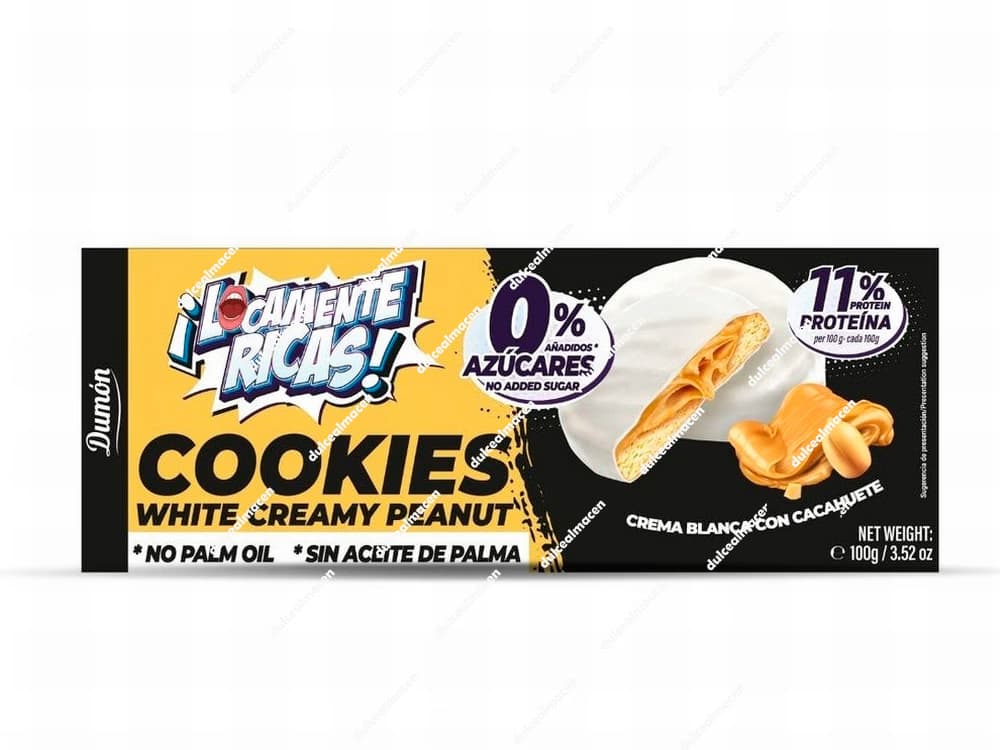 Dumón galleta crema blanca cacahuete 100gr