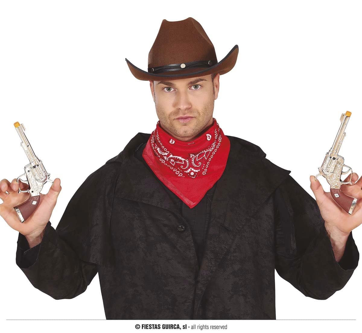 Dos Pistola Cowboy 25 Cm accesorio de disfraz en Dulcealmacen