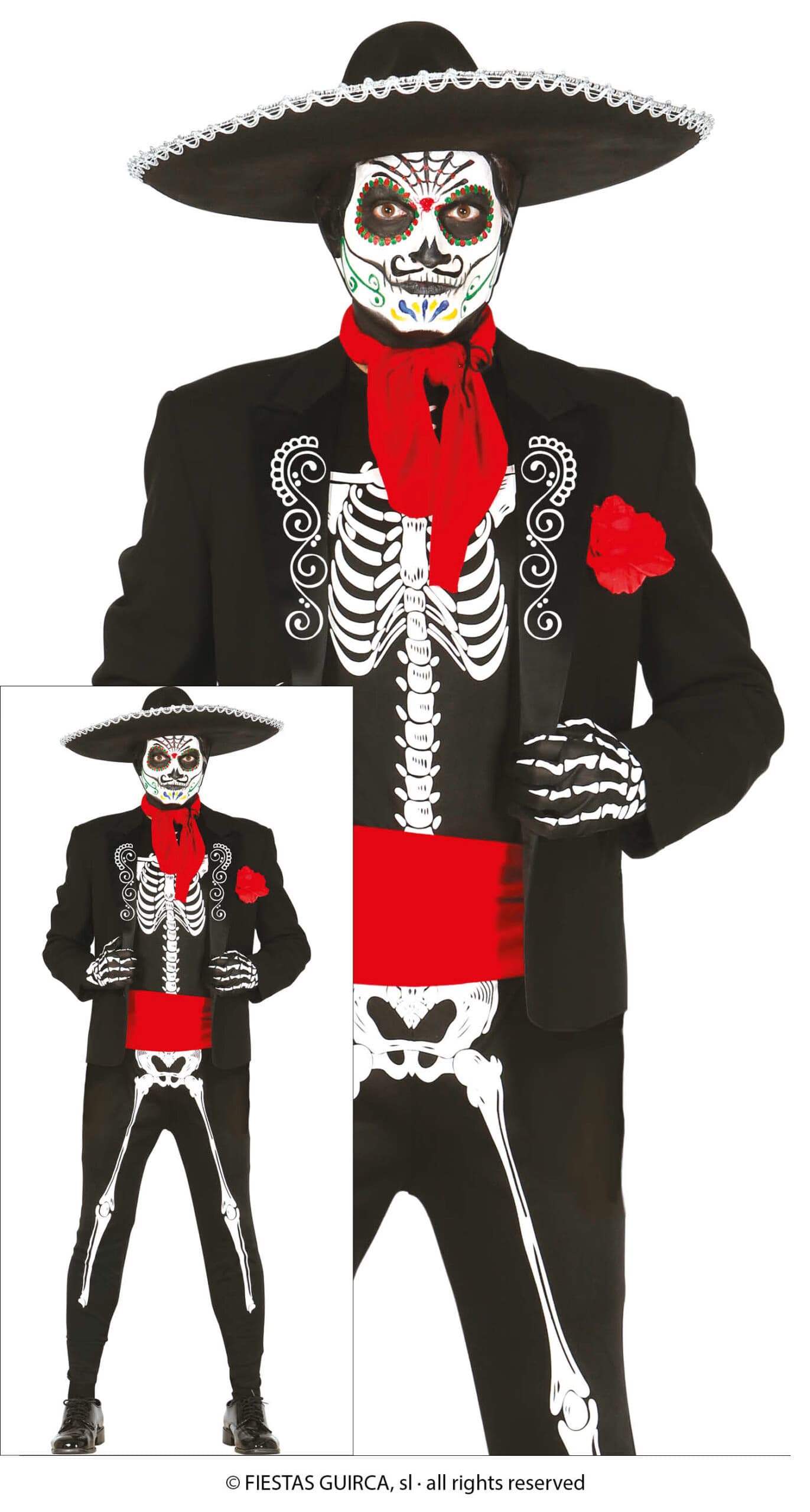 GUI mexican skeleton, adulto, 54   56 (xl)