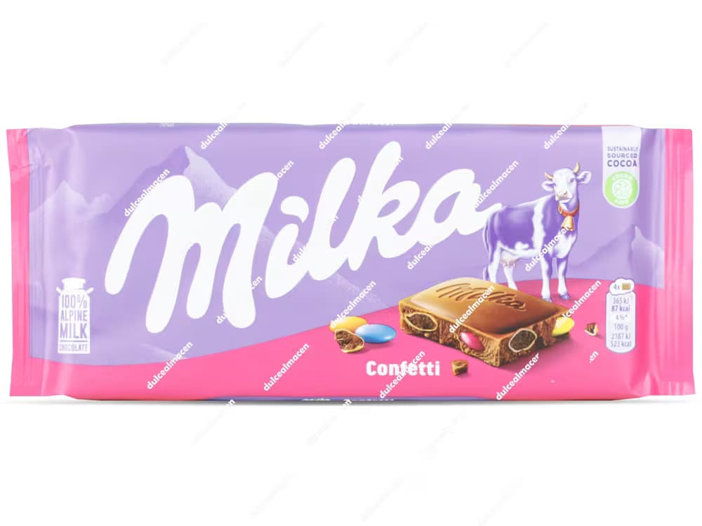 Milka Tableta Confetti Chocolate con Leche y Grageas