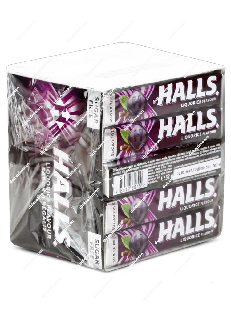 Halls Regaliz Sin Azúcar 20 Unidades Refrescantes