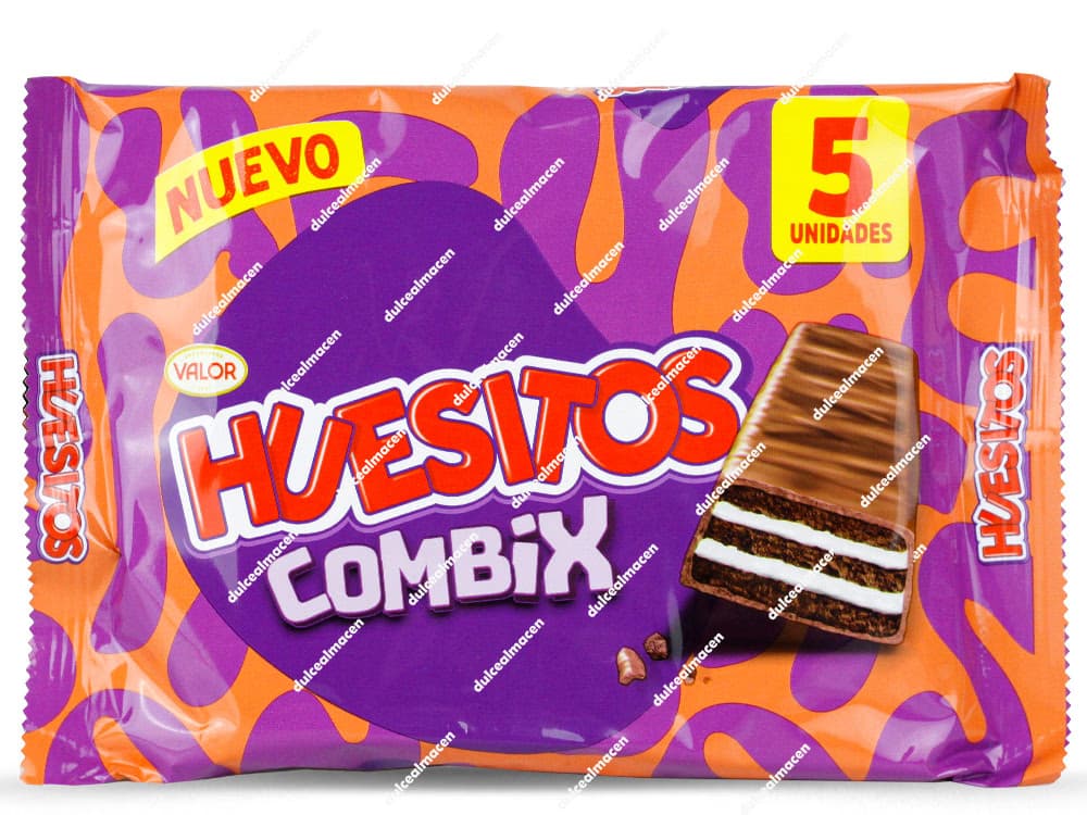 Huesitos Combix Packs 5 uds: Barritas de Chocolate y Oblea