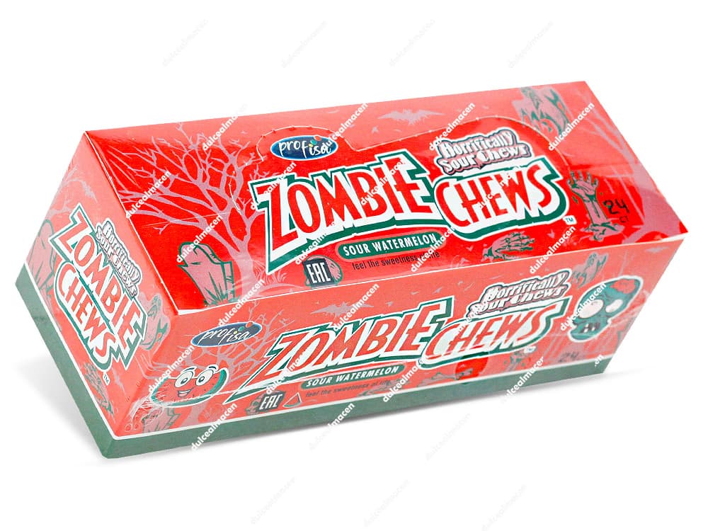 Profisa Chicle Ácido Zombie Sandía 24 Uds | Explosión Pica-Pica