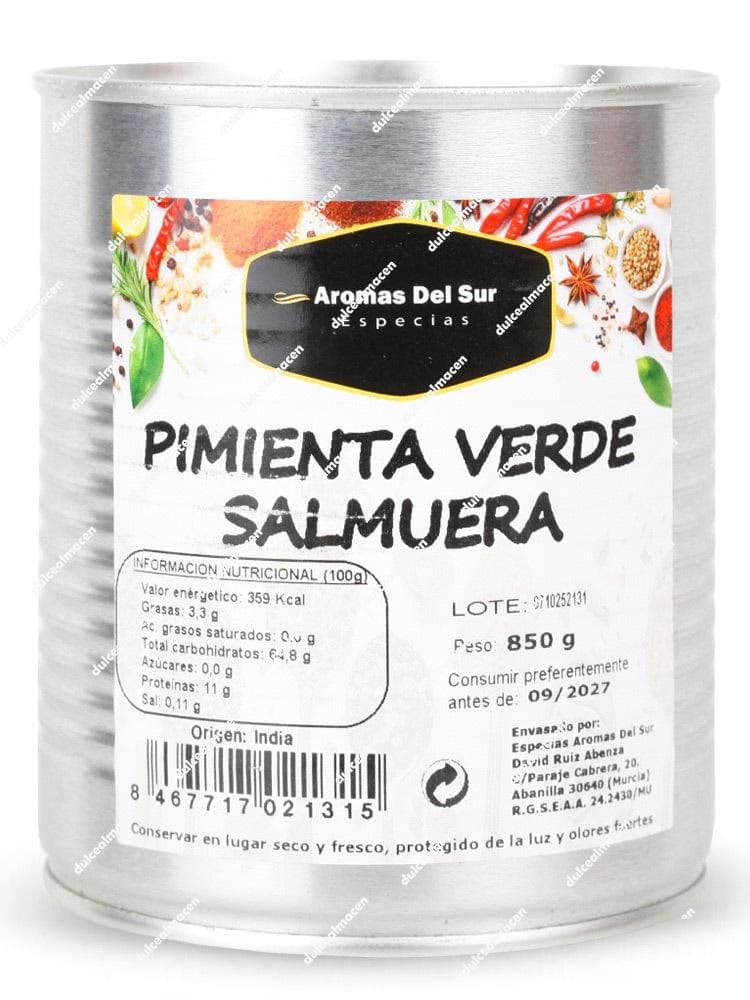 Aromas pimienta verde salmuera 850gr