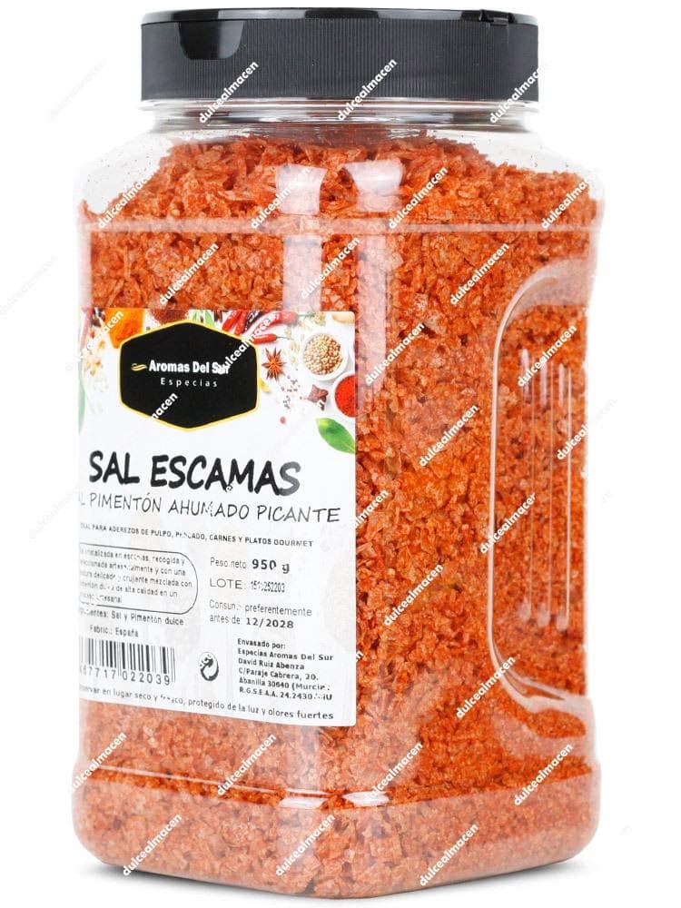 Aromas sal escamas al pimenton 950 gr