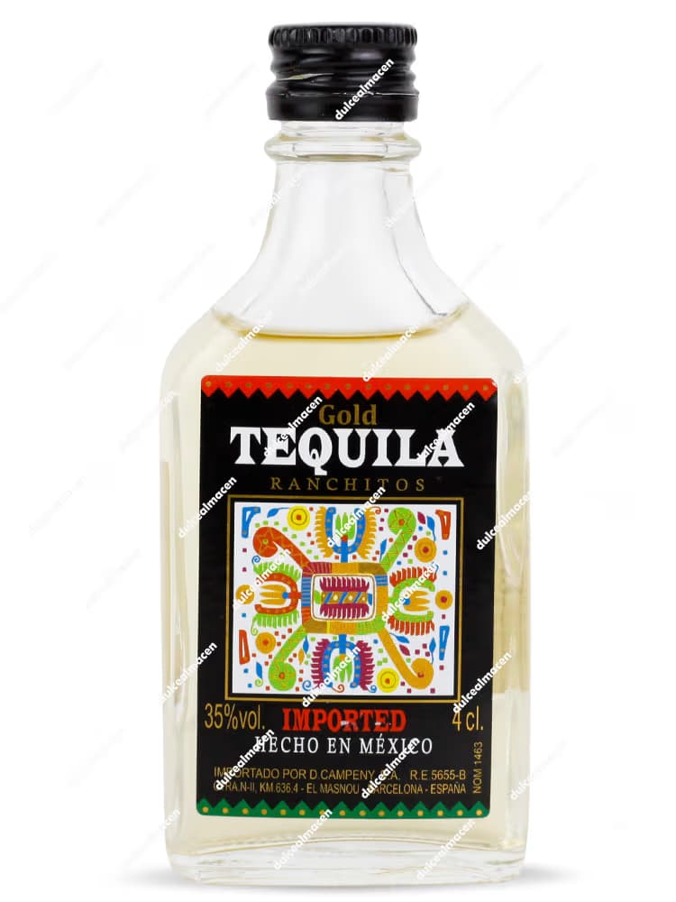 Mini Tequila Ranchito 40 ml: Botella Individual