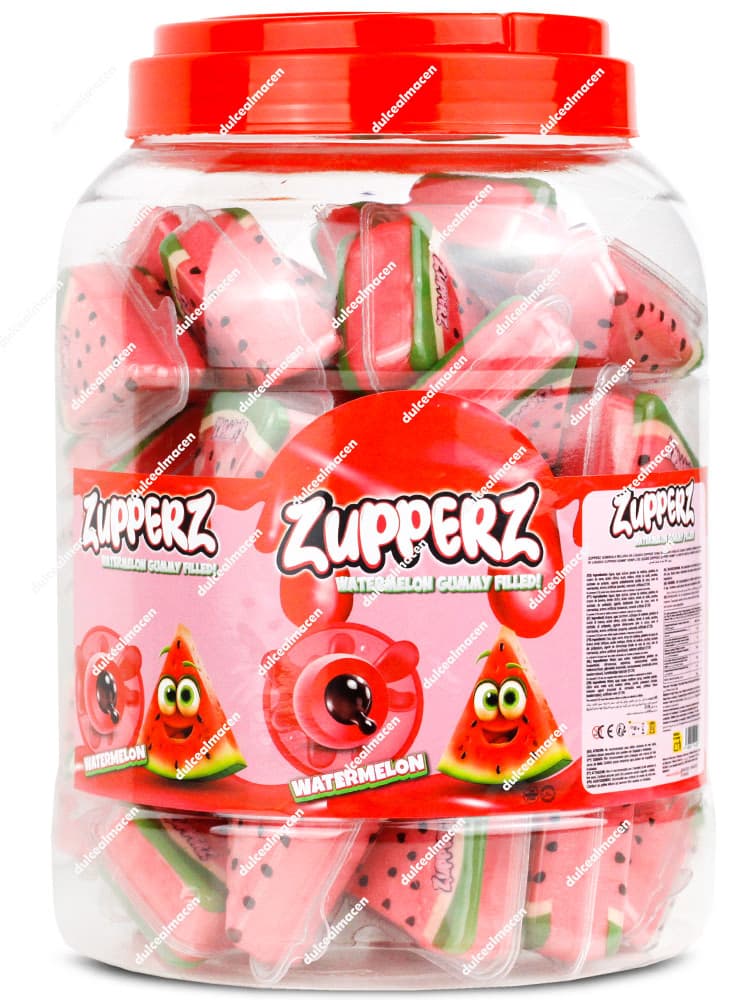 Zupperz Watermelon Gummy 50 uds: Gominolas Suaves Sabor Sandía