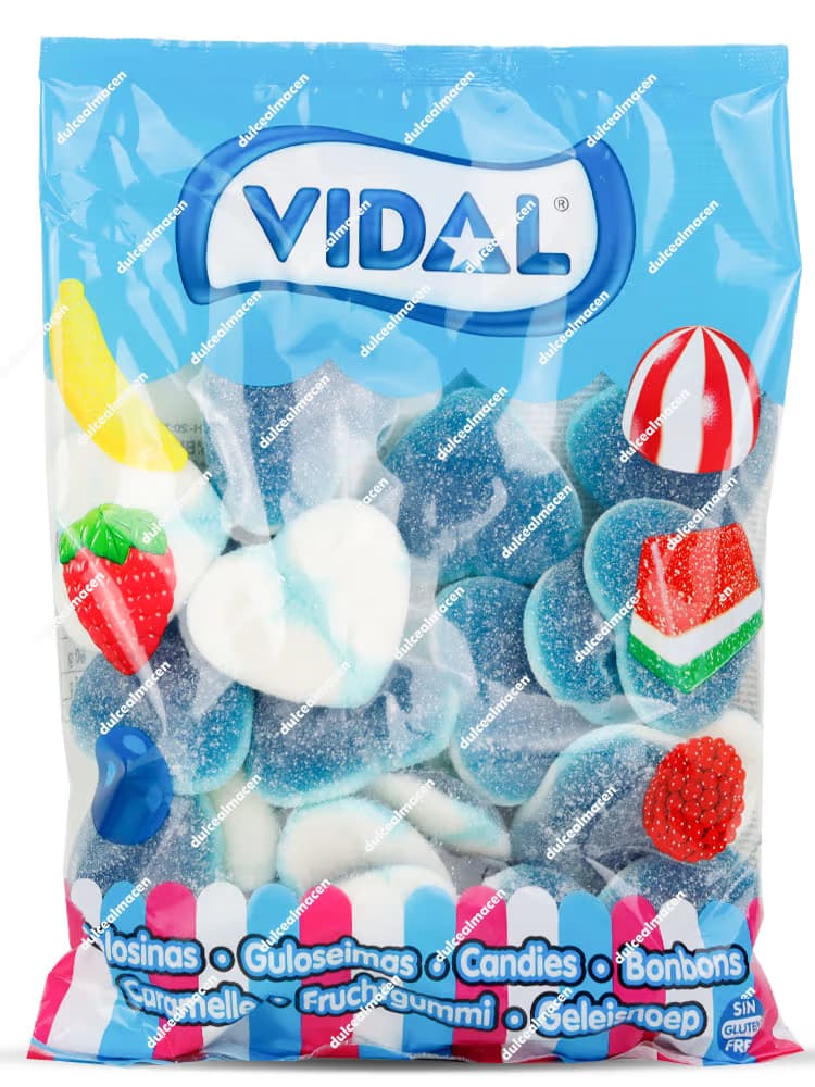 Maxi Corazones Pica Frambuesa Rellenos Vidal 1kg