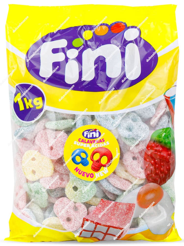 Fini Calaveras Súper Ácidas 1kg | Gominola Temática