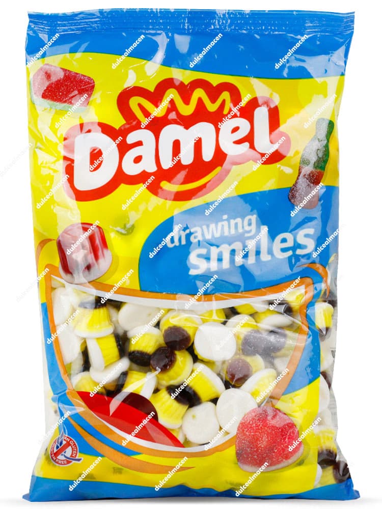 Damel 250 Flanes de Goma Individuales Sabor Vainilla