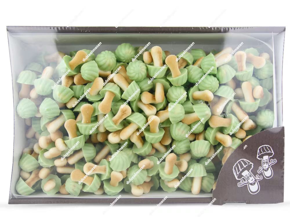Euro Galletas Setas Chocolate y Pistacho 1kg Premium