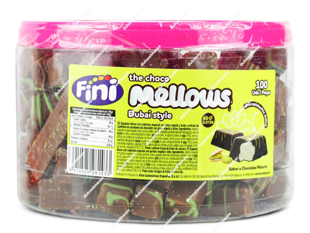Fini Bocaditos Estilo Dubai Rellenos 100 Unidades